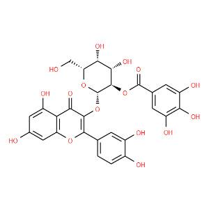 4H-1-Benzopyran-4-one,2-(3,4-dihydroxyphenyl)-5,7-dihydroxy-3-[[2-O-(3,4,5-trihydroxybenzoyl)--D-galactopyranosyl]oxy]-