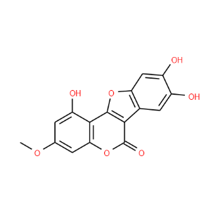 6H-Benzofuro[3,2-c][1]benzopyran-6-one,1,8,9-trihydroxy-3-methoxy-