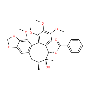 Benzo[3,4]cycloocta[1,2-f][1,3]benzodioxole-5,6-diol,5,6,7,8-tetrahydro-1,2,3,13-tetramethoxy-6,7-dimethyl-, 5-benzoate,(5S,6S,7S,13aS)-