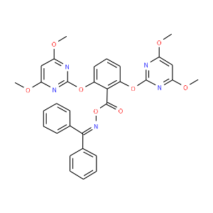 Methanone, diphenyl-,O-[2,6-bis[(4,6-dimethoxy-2-pyrimidinyl)oxy]benzoyl]oxime