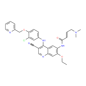 2-Butenamide,N-[4-[[3-chloro-4-(2-pyridinylmethoxy)phenyl]amino]-3-cyano-7-ethoxy-6-quinolinyl]-4-(dimethylamino)-,(2E)-