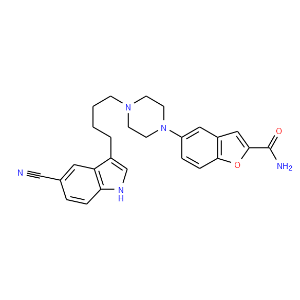 2-Benzofurancarboxamide,5-[4-[4-(5-cyano-1H-indol-3-yl)butyl]-1-piperazinyl]-