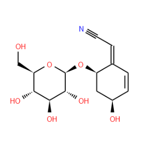 (2Z)-2-[(4S,6R)-4-hydroxy-6-[(2R,3R,4S,5R,6R)-3,4,5-trihydroxy-6-(hydroxymethyl)oxan-2-yl]oxy-1-cyclohex-2-enylidene]acetonitrile