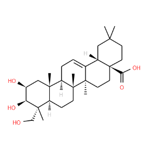 Olean-12-en-28-oic acid, 2,3,23-trihydroxy-, (2b,3b,4a)-