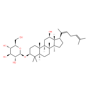 -D-Glucopyranoside, (3,12,20Z)-12-hydroxydammara-20(22),24-dien-3-yl - Click Image to Close