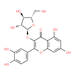 4H-1-Benzopyran-4-one,3-(a-L-arabinopyranosyloxy)-2-(3,4-dihydroxyphenyl)-5,7-dihydroxy- - Click Image to Close