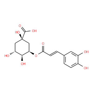 Cyclohexanecarboxylic acid,3-[[(2E)-3-(3,4-dihydroxyphenyl)-1-oxo-2-propen-1-yl]oxy]-1,4,5-trihydroxy-,(1R,3R,4S,5R)-