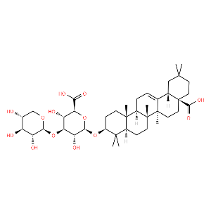 -D-Glucopyranosiduronic acid, (3b)-17-carboxy-28-norolean-12-en-3-yl3-O--D-xylopyranosyl-