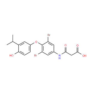 Propanoic acid,3-[[3,5-dibromo-4-[4-hydroxy-3-(1-methylethyl)phenoxy]phenyl]amino]-3-oxo-