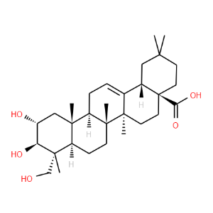 Olean-12-en-28-oic acid, 2,3,23-trihydroxy-, (2a,3b,4a)-