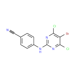 Benzonitrile,4-[(5-bromo-4,6-dichloro-2-pyrimidinyl)amino]-