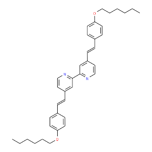 2,2'-Bipyridine,4,4'-bis[(1E)-2-[4-(hexyloxy)phenyl]ethenyl]-