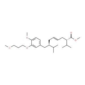 4-Nonenoic acid,7-[[4-methoxy-3-(3-methoxypropoxy)phenyl]methyl]-8-methyl-2-(1-methylethyl)-,methyl ester, (2S,4E,7R)-