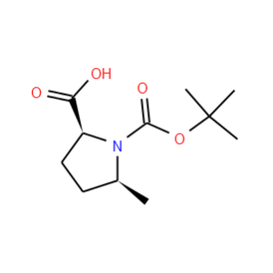 1,2-Pyrrolidinedicarboxylic acid, 5-methyl-, 1-(1,1-dimethylethyl) ester, (2S,5S)-