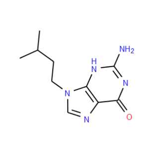 6H-Purin-6-one,2-amino-1,9-dihydro-9-(3-methylbutyl)-
