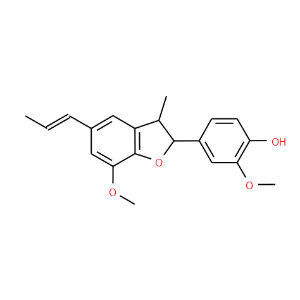 Phenol,4-[2,3-dihydro-7-methoxy-3-methyl-5-(1-propen-1-yl)-2-benzofuranyl]-2-methoxy- - Click Image to Close