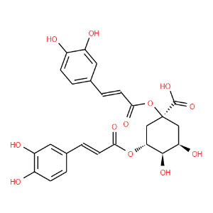 Cyclohexanecarboxylic acid, 1,3-bis[[3-(3,4-dihydroxyphenyl)-1-oxo-2-propen-1-yl]oxy]-4,5-dihydroxy-,(1S,3R,4R,5R)-