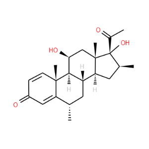11beta,17alpha-Dihydroxy-6alpha-methylpregna-1,4-diene-3,20-dione - Click Image to Close