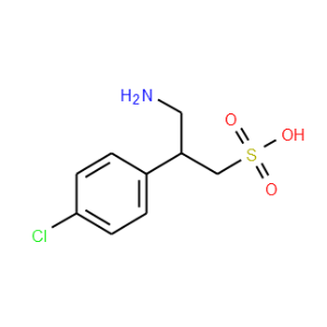 beta-(Aminomethyl)-4-chlorobenzeneethanesulfonic acid