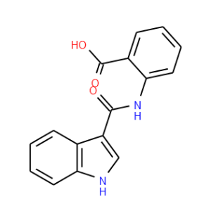 2-(1H-Indole-3-carboxamido)benzoic acid