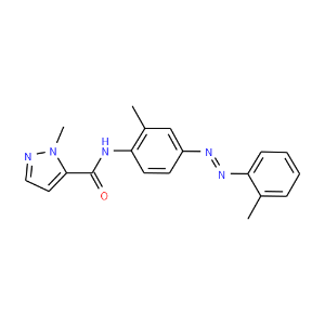 1-Methyl-N-[2-methyl-4-[2-(2-methylphenyl)diazenyl]phenyl-1H-pyrazole-5-carboxamide - Click Image to Close