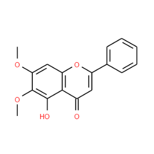 5-Hydroxy-6,7-Dimethoxy-2-Phenyl-4H-1-Benzopyran-4-One