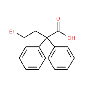 4-bromo-2,2-diphenylbutanoic acid