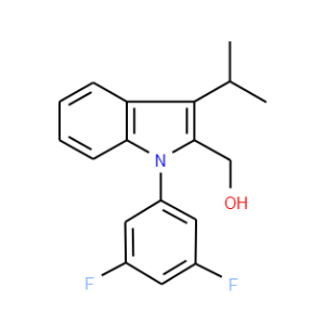 1-(3',5'-Difluorophenyl)-2-hydroxymethyl-3-isopropylindole - Click Image to Close