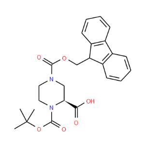 1-tert-Butyl 4-(9-H-fluoren-9-ylmethyl) hydrogen (2S)-piperazine-1,2,4-tricarboxylate