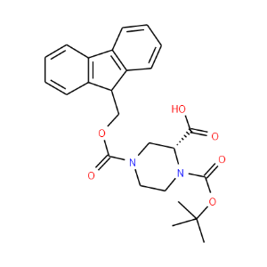 (R)-1-N-Boc-4-N-Fmoc-2-piperazine carboxylic acid