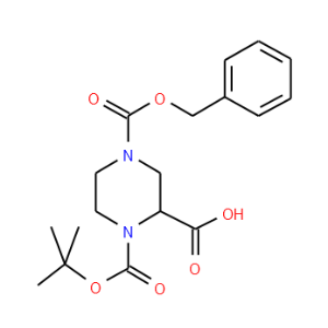 N-1-Boc-N-4-Cbz-2-piperazine carboxylic acid