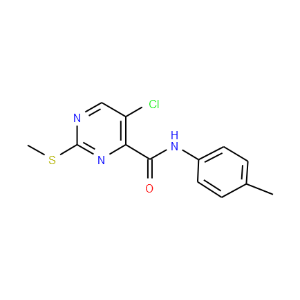 5-Chloro-2-(Methylthio)-N-p-tolypyriMidine-4-carboxaMide - Click Image to Close