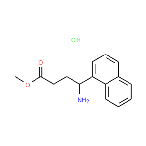 4-Amino-4-naphthalen-1-yl-butyric acid methyl ester hydrochloride - Click Image to Close