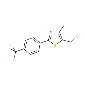 Thiazole,5-(chloromethyl)-4-methyl-2-[4-(trifluoromethyl)phenyl]-