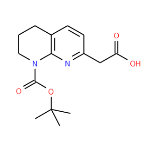 1-[(tert-Butoxy)carbonyl]-3,4-dihydro-1,8-naphthyridine-7(2H)-acetic acid