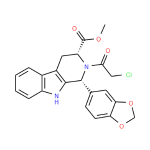 (1R,3R)-Methyl-1,2,3,4-tetrahydro-2-chloroacetyl-1-(3,4-methylenedioxyphenyl)-9H-pyrido[3,4-b]indole-3-carboxylate - Click Image to Close
