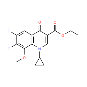 1-Cyclopropyl-6,7-difluoro-1,4-dihydro-8-methoxy-4-oxo-3-quinolinecarboxylic acid ethyl ester - Click Image to Close