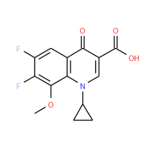 1-Cyclopropyl-6,7-difluoro-1,4-dihydro-8-methoxy-4-oxo-3-quinolinecarboxylic acid - Click Image to Close
