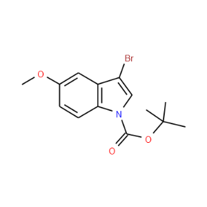 3-Bromo-5-methoxyindole-1-carboxylic acid tert-butyl ester - Click Image to Close