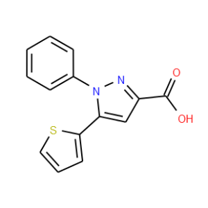 1-Phenyl-5-(2-thienyl)-1H-pyrazole-3-carboxylic acid - Click Image to Close