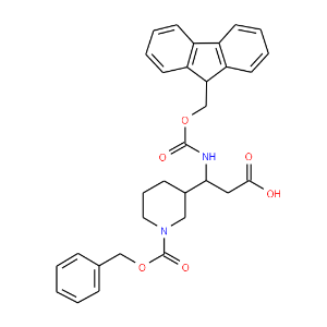 3-N-Fmoc-amino-3-(3'-Cbz)piperidine-propionic acid