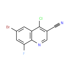 6-Bromo-4-chloro-8-fluoro-quinoline-3-carbonitrile