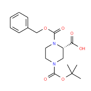 (S)-N-4-Boc-N-1-Cbz-2-piperazine carboxylic acid - Click Image to Close