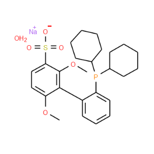 Sodium 2'-dicyclohexylphosphino-2,6-dimethoxy-1,1'-biphenyl-3-sulfonate hydrate - Click Image to Close