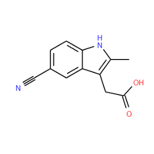 5-Cyano-2-methylindole-3-acetic acid
