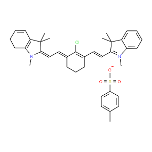 2-[2-[2-Chloro-3-[2-(1,3-dihydro-1,3,3-trimethyl-2H-indol-2-ylidene)ethylidene]-1-cyclohexen-1-yl]ethnyl]-1,3,3-trimethyl-3H-indolium 4-methylbenzenesulfonate - Click Image to Close