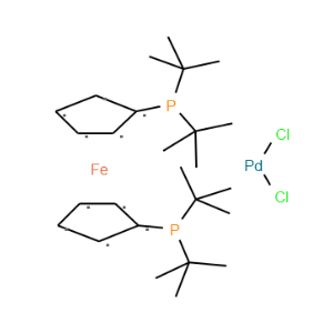 1,1'-Bis(di-tert-butylphosphino)ferrocene palladium dichloride - Click Image to Close