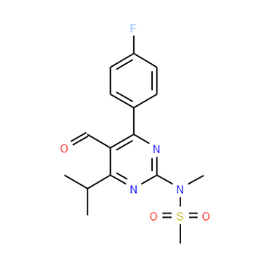 4-(4-Fluorophenyl)-6-isopropyl-2-[(N-methyl-N-methylsulfonyl)amino]pyrimidinyl-5-yl-formyl - Click Image to Close