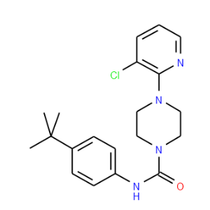 4-(3-Chloro-2-pyridinyl)-N-[4-(1,1-dimethylethyl)phenyl]-1-piperazinecarboxamide