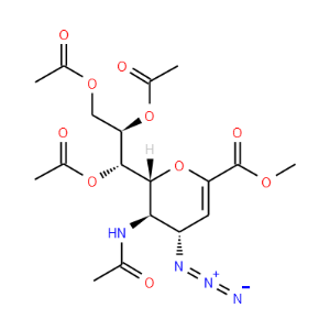 Zanamivir azide triacetate methyl ester - Click Image to Close